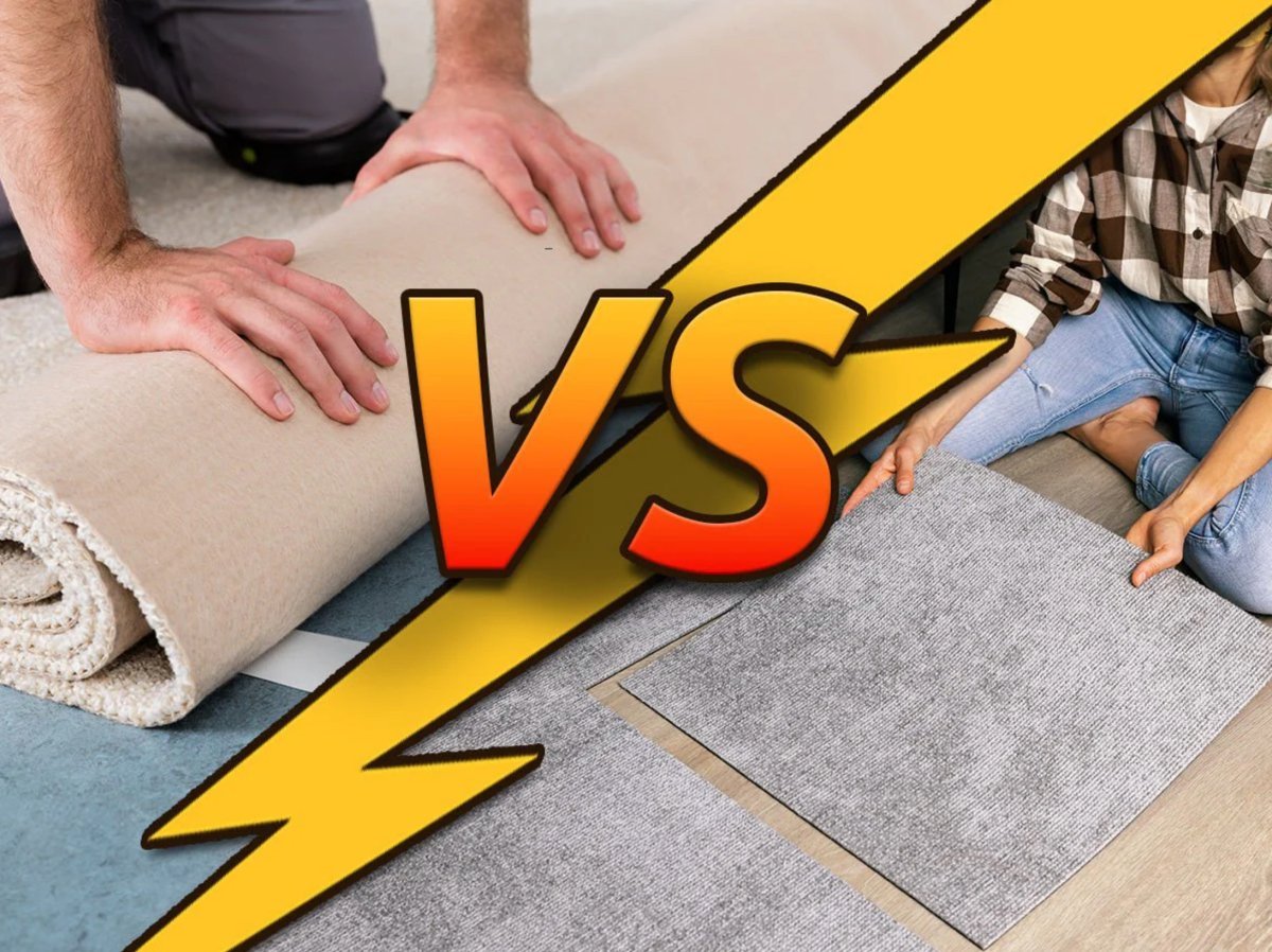 Preisvergleich: Teppichboden vs. Teppichfliesen