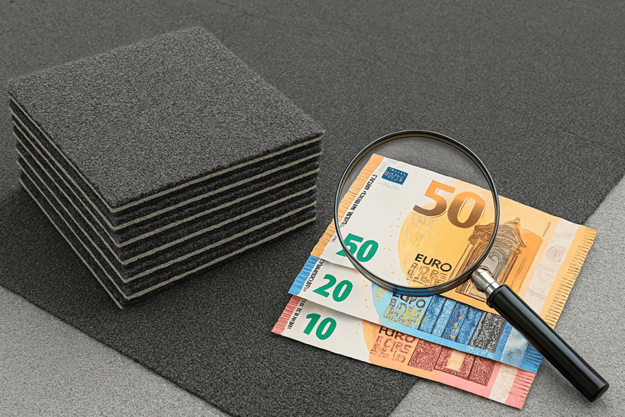 Was kosten Teppichfliesen wirklich? Alle versteckten Kosten auf einen Blick