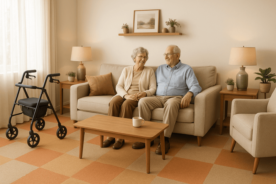 Welche Bodenbeläge eignen sich für Senioren? Die Vorteile von Teppichfliesen